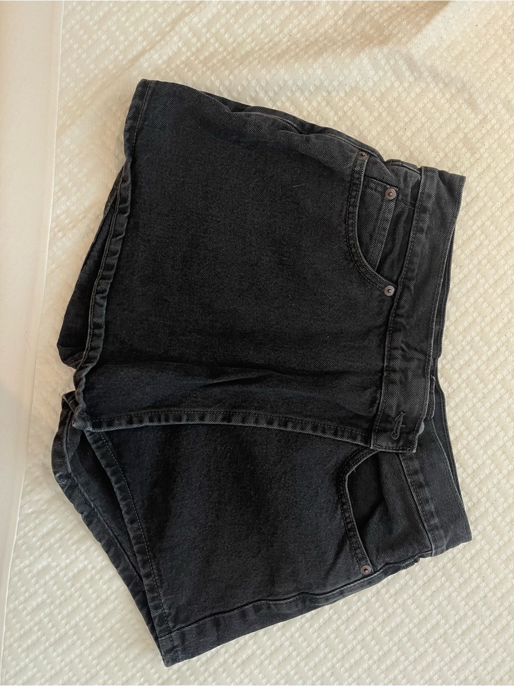 Levi's Black High-Waist Denim Shorts